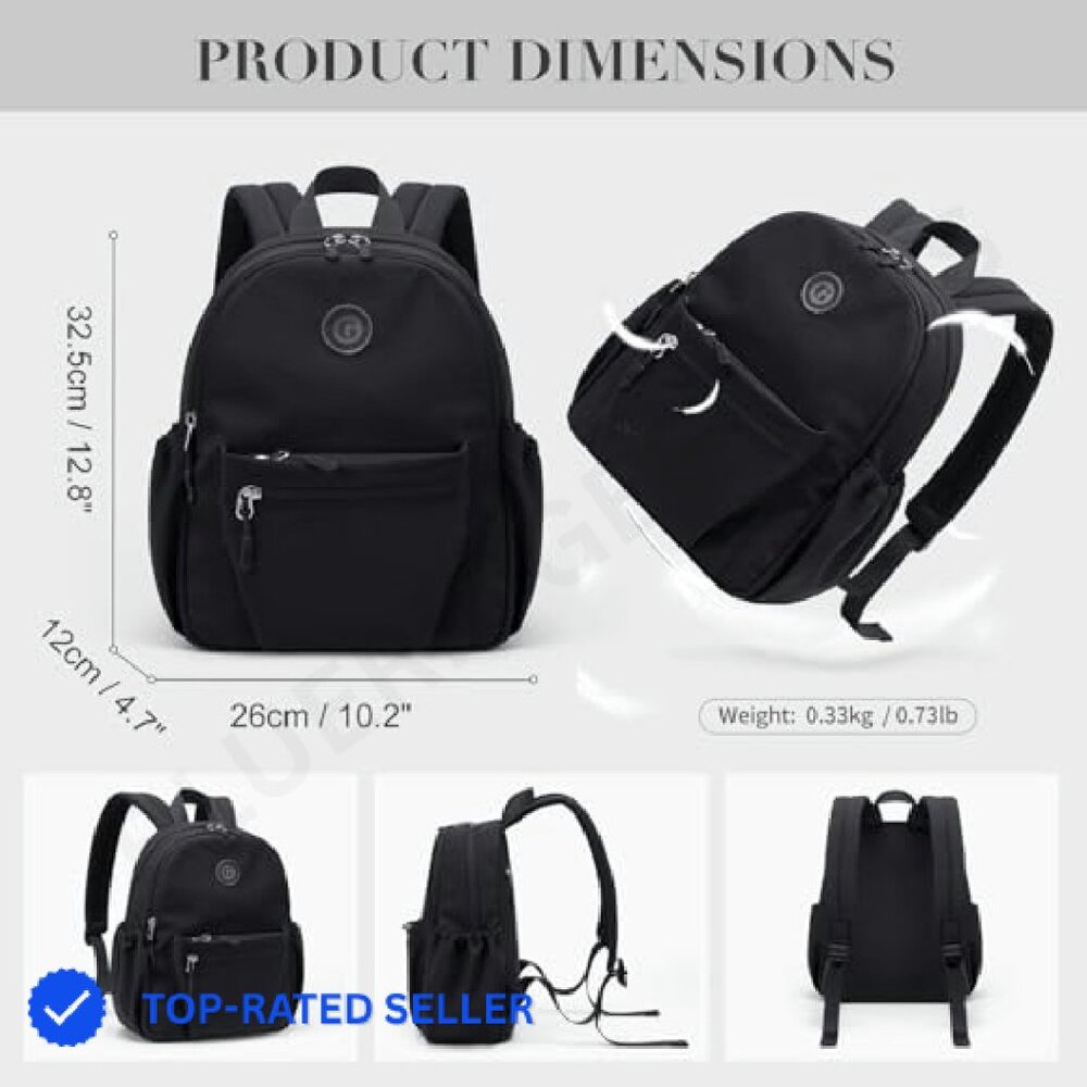Lightweight Nylon Mini Backpack Daypack Versatile… - image 6